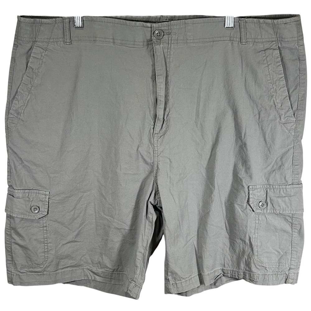 Architect ActiveFlex Mens Gray Ripstop Cargo Shorts Size 44 Stretch Utility